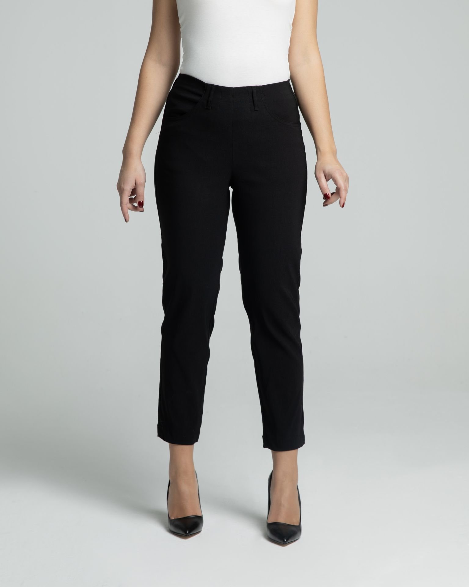 Phia Cropped Viskon Siyah