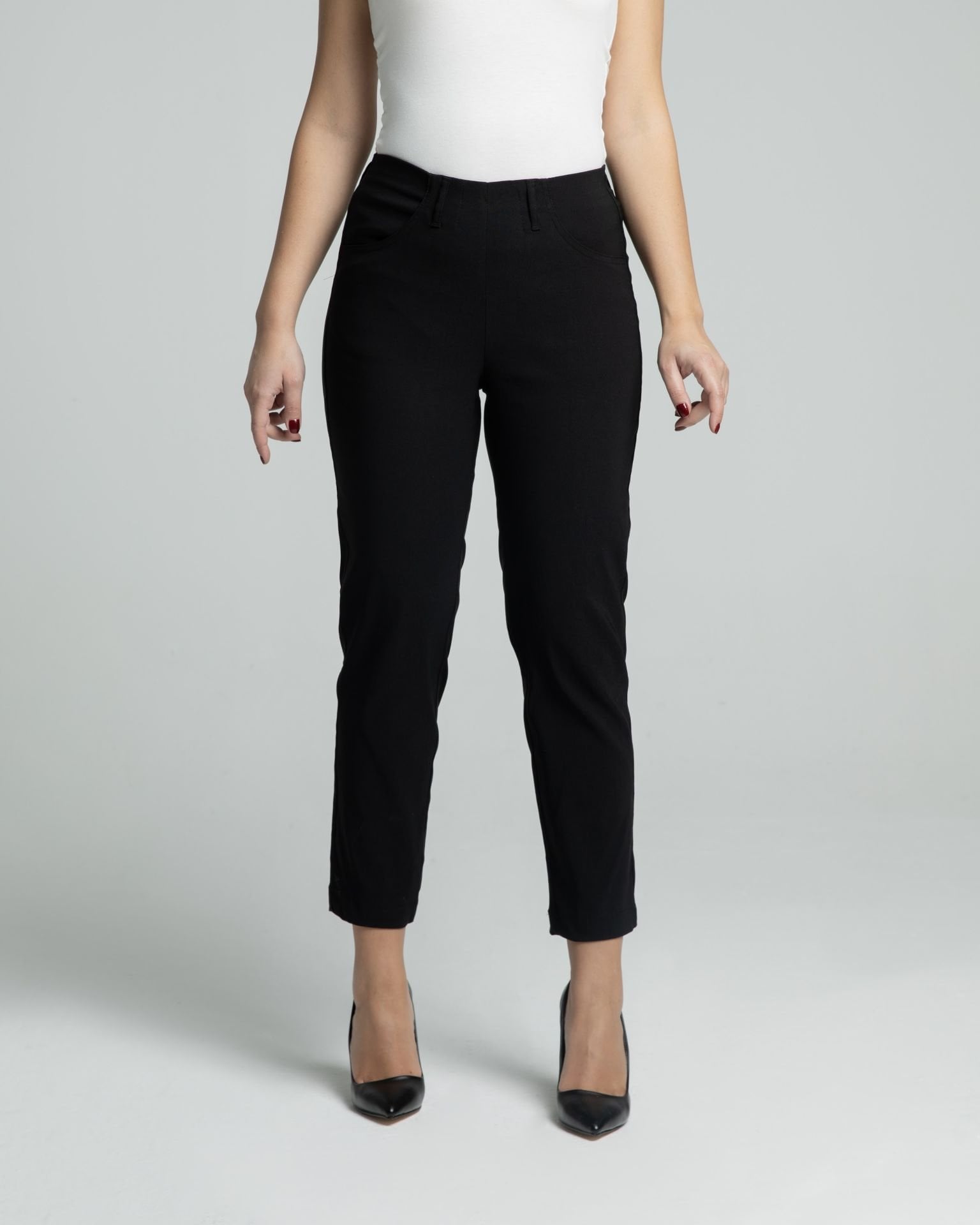 Phia Cropped Viskon Siyah