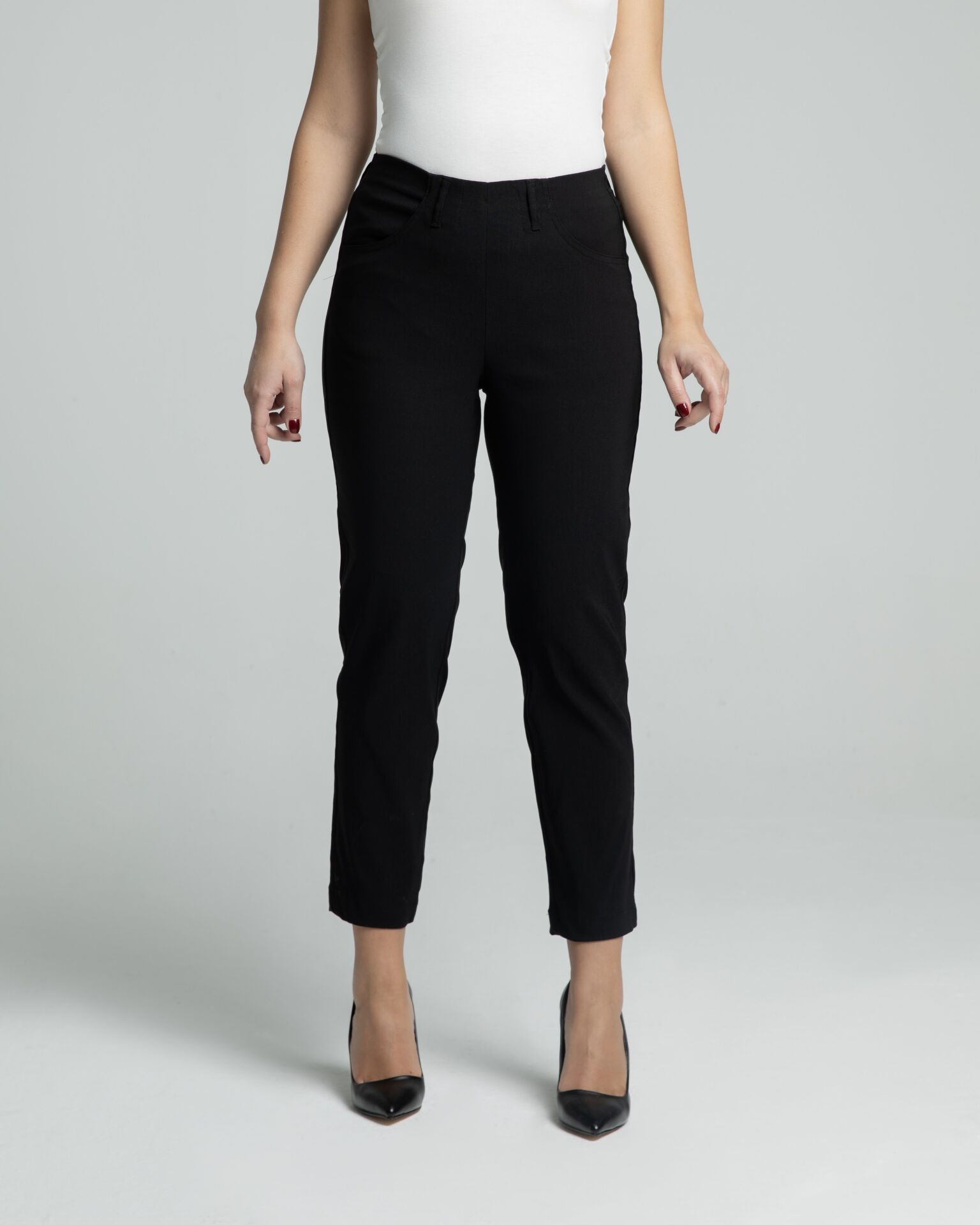 Poly Cropped Scuba Siyah