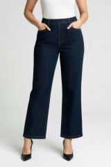 Wide Leg Denim Lacivert