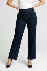 Wide Leg Denim Lacivert