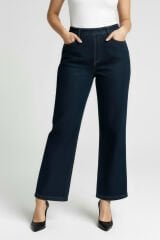 Wide Leg Denim Lacivert
