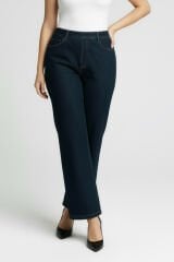 Wide Leg Denim Lacivert