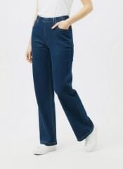 Wide Leg Denim Mavi