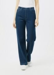 Wide Leg Denim Mavi