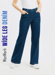 Wide Leg Denim Mavi