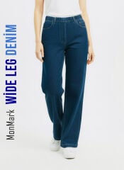 Wide Leg Denim Mavi