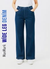 Wide Leg Denim Mavi
