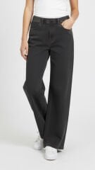 Wide Leg Denim Gri