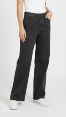 Wide Leg Denim Gri