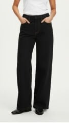 Wide Leg Denim Siyah