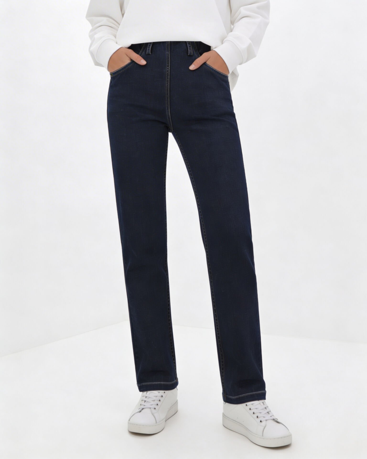 Peny Denim Long Lacivert