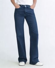 Peny Straight Jean Kemerli Mavi