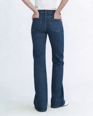 Peny Straight Jean Kemerli Mavi
