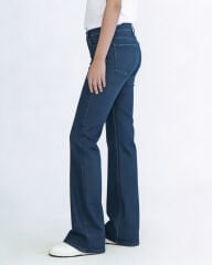 Peny Straight Jean Kemerli Mavi