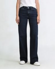 Peny Straight Jean Kemerli Lacivert