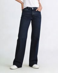 Peny Straight Jean Kemerli Lacivert