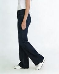Peny Straight Jean Kemerli Lacivert