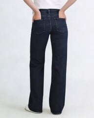 Peny Straight Jean Kemerli Lacivert