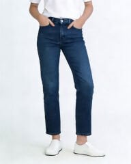 Phia Cropped Jean Kemerli Mavi