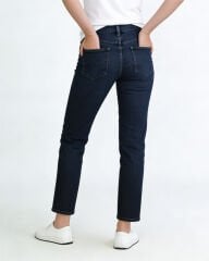 Phia Cropped Jean Kemerli Lacivert