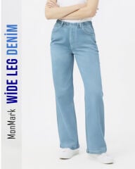 Wide Leg Denim Açık Mavi
