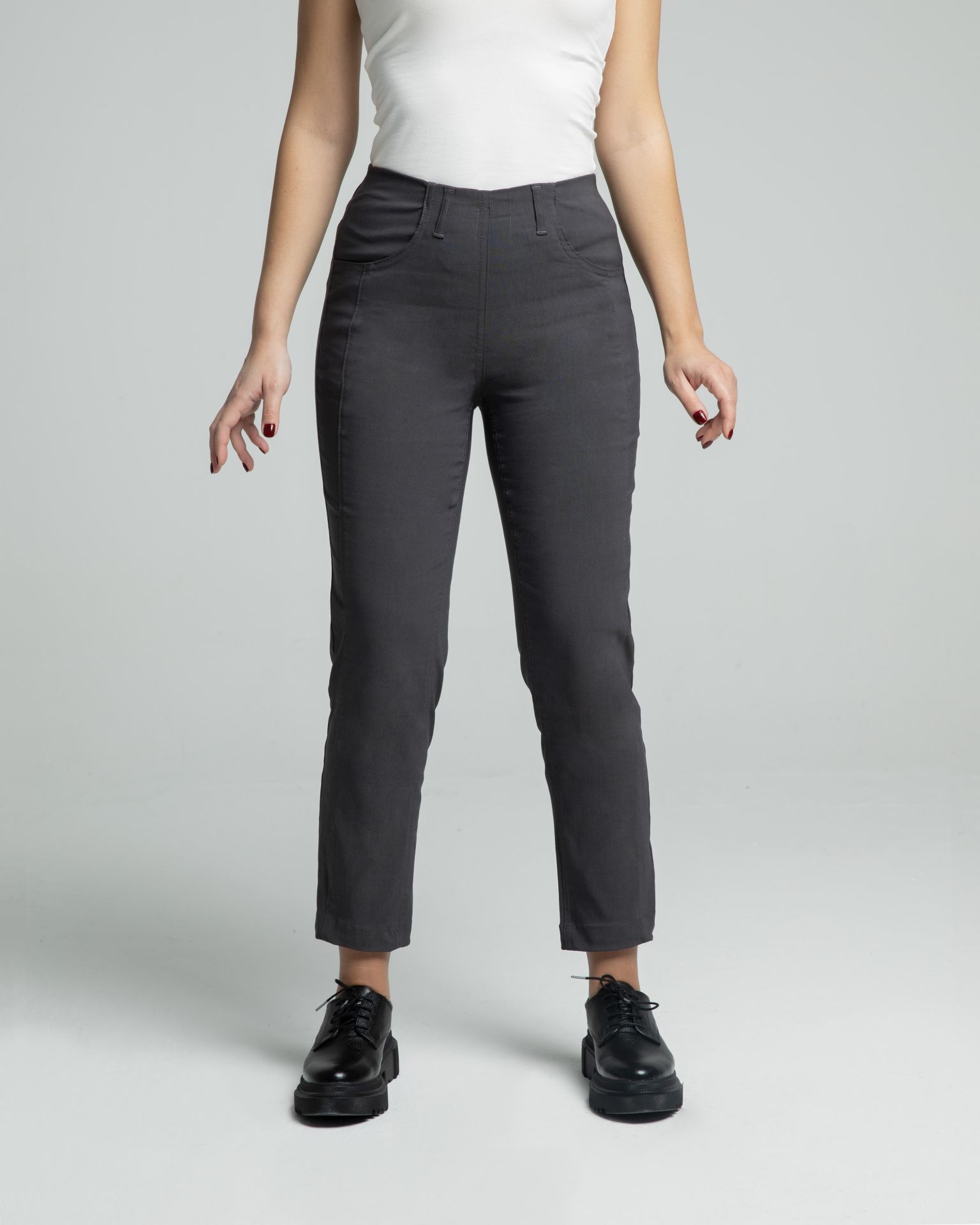 Mony Cropped Viskon Antrasit