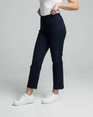 Mony Cropped Viskon Lacivert