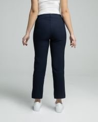 Mony Cropped Viskon Lacivert