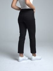 Mony Cropped Pamuklu Siyah