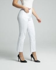 Mony Cropped Viskon Beyaz