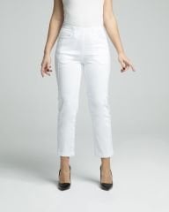 Mony Cropped Viskon Beyaz